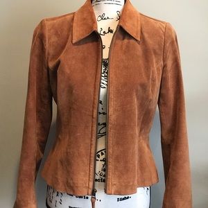 Vintage 100% Suede Liz Claiborne Jacket size 8P